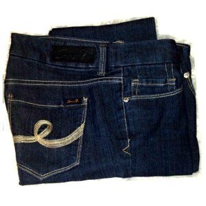 Seven dark wash bootcut jeans sz 32w 31 L
